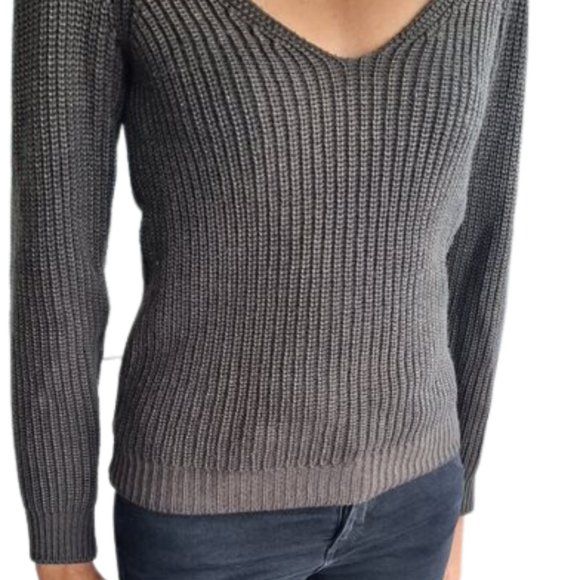 Rare find Kookai low cut metallic shine sweater - Picture 4 of 7